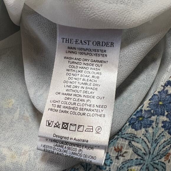 The East Order Serena Low V-Neck Floral Midi Dress Size X-Small Lightweight Boho - Picture 15 of 15